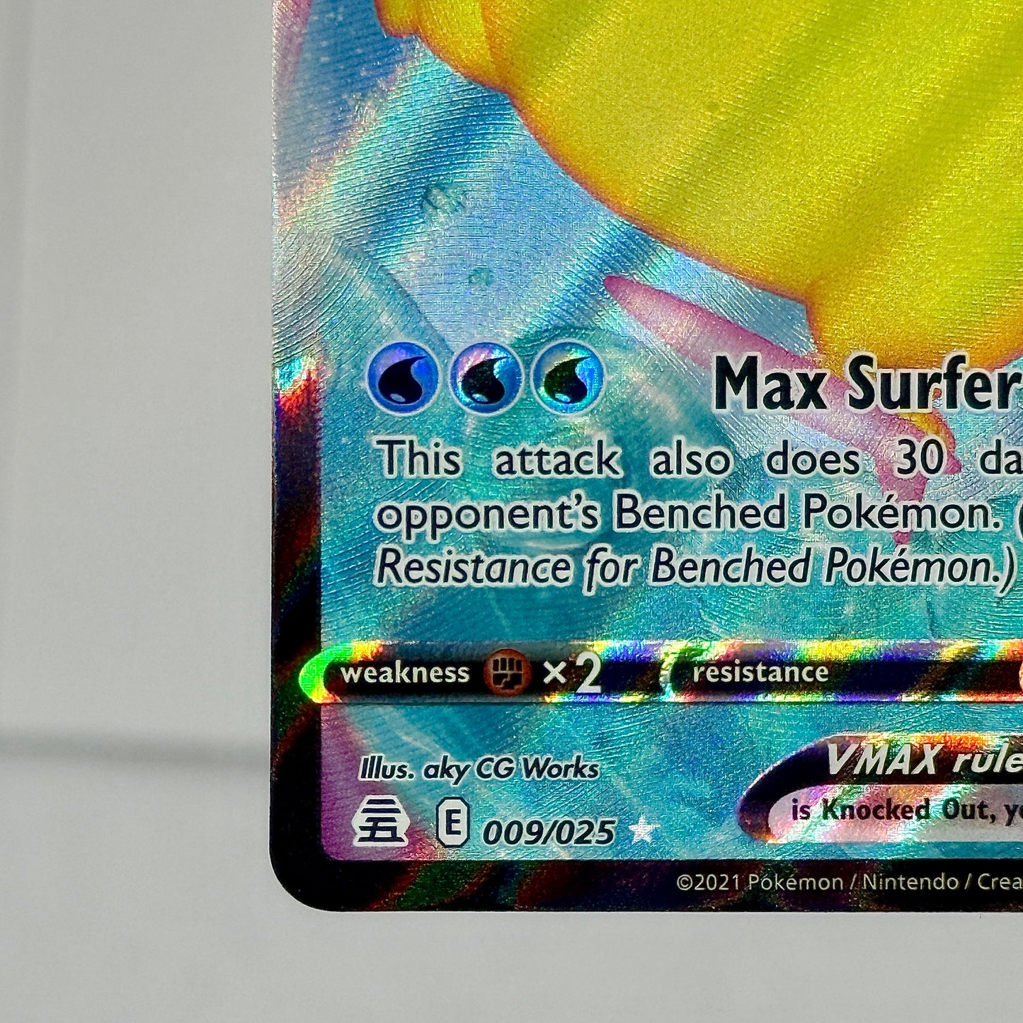 Surfing Pikachu VMAX 009/025